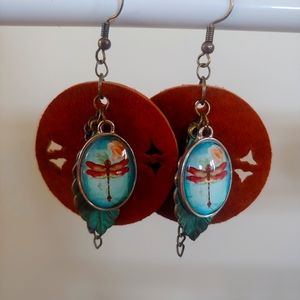Handmade Leather earrings